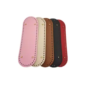 30X10Cm Leather Bag Bottoms Diy Handmade Oval Long Bottom Bag Accessories For Knitting Bags Handbag