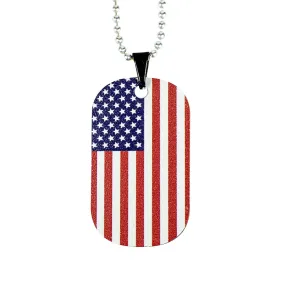 Color Series USA Flag Bag Tag / Dog Tag