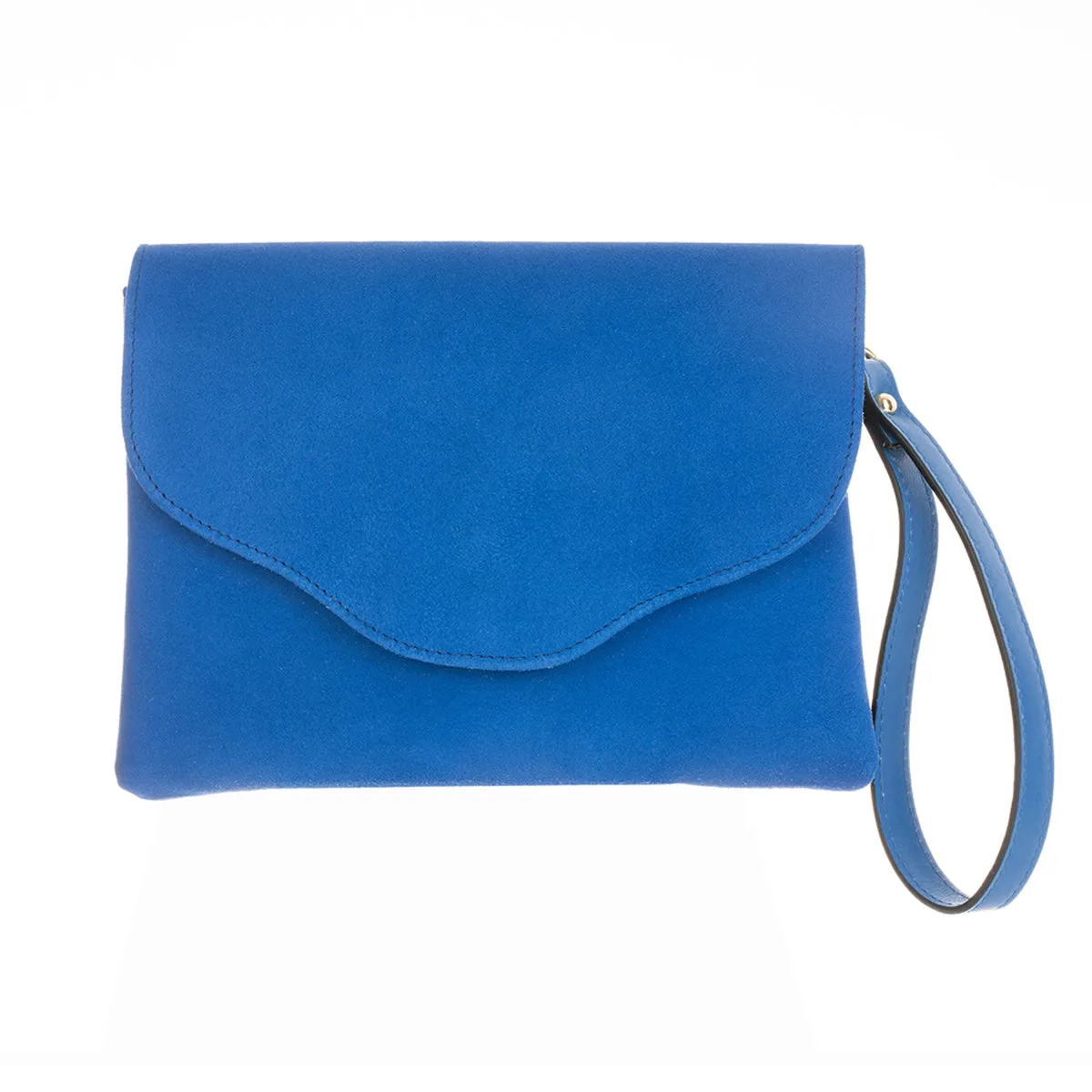 Ellie Clutch Bag - Royal Blue Suede