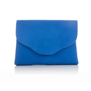 Ellie Clutch Bag - Royal Blue Suede