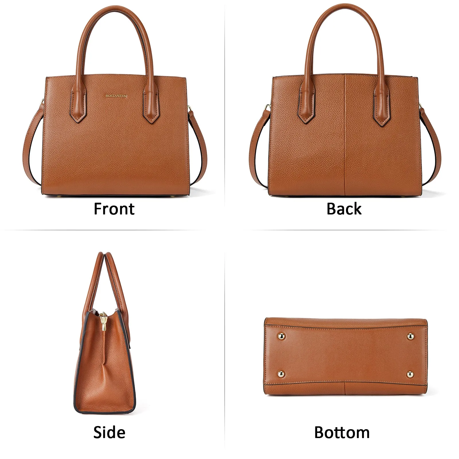 Machk Genuine Leather Tote Bag  — Handle Shoulder