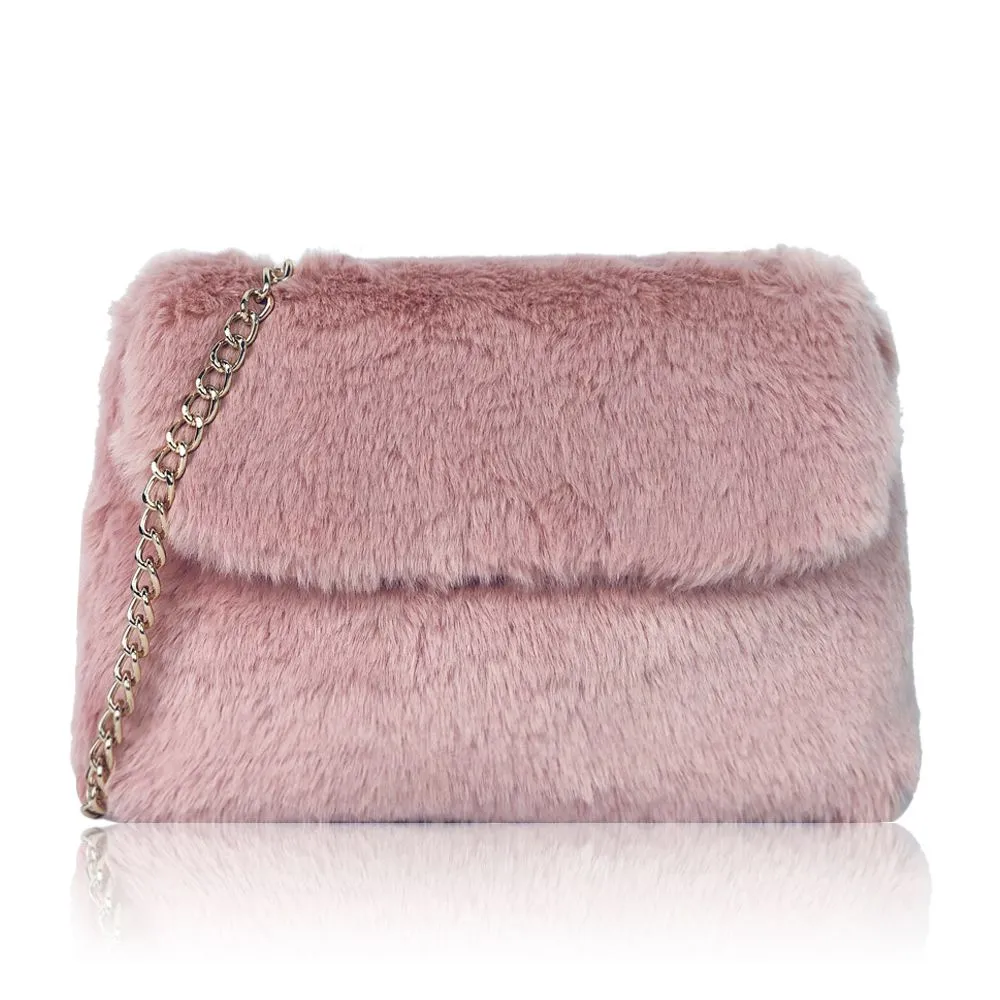 The Faux Fur Shoulder Bag